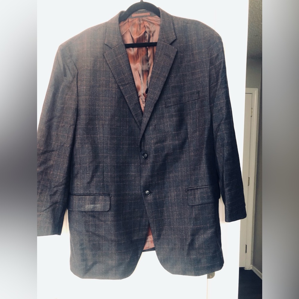 Avati Mens wool sports jacket. (Xl) Gray